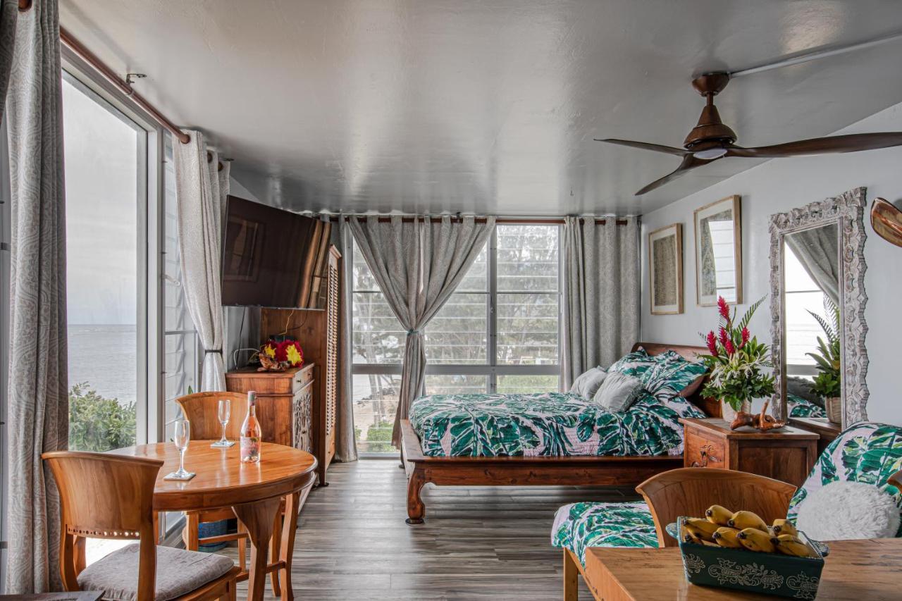 Breezy Beachfront Bali-Style Haven 180 Degree Oceanview Hau'ula 외부 사진